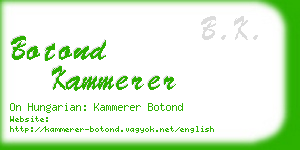 botond kammerer business card